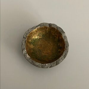 **FINAL PRICE** Gold and Gray Mini Textured Bowl